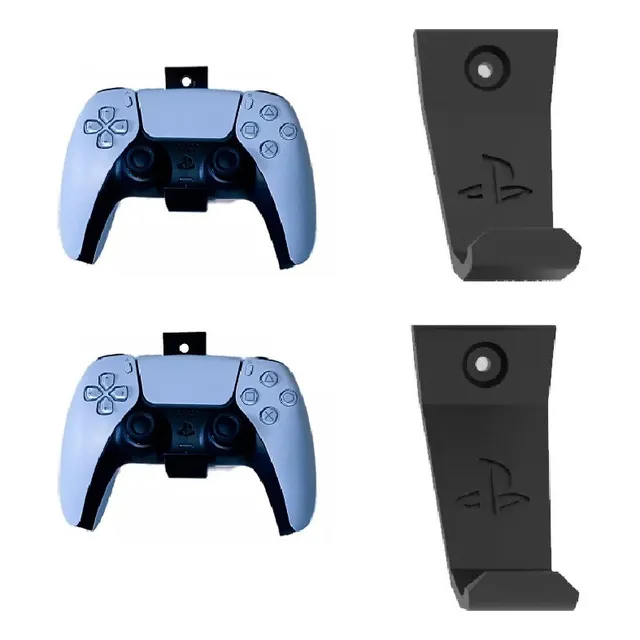 Kit X 2 Soporte Reforzado Pared Compatible Con Joystick Ps5