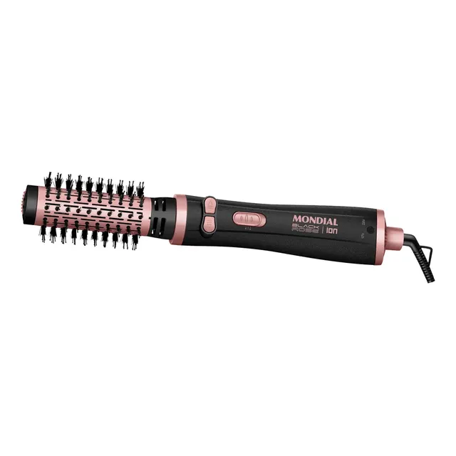 Escova Rotativa Ceramica Tourmaline Ion Golden Rose Erb-01 Mondial Rosa 127/220v