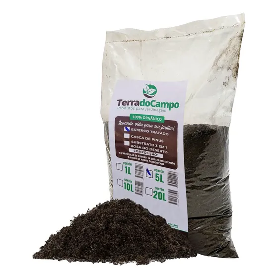 Sustrato de fertilizante natural compuesto orgánico de 40 kg