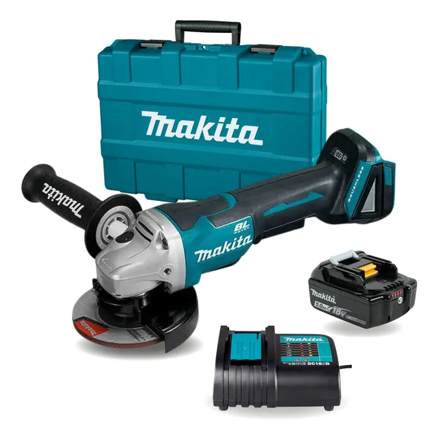 Miniesmeril Makita Brushlees 18v Baterías 5.0 Amperes
