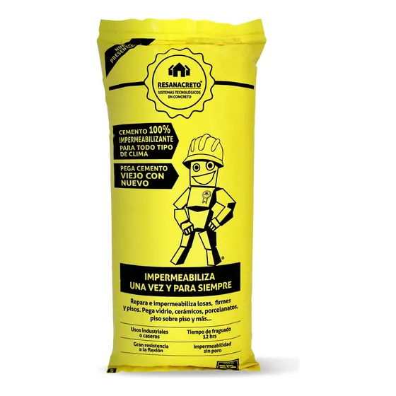 Resanacreto, Sellador, Impermeabilizante Bolsa De 5kg Gris Oscuro