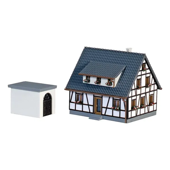 282760 Casa Entramado Madera Z Escala Kit Construccion Azul