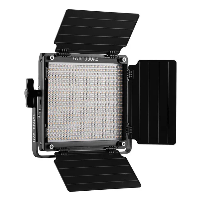 Panel Led Iluminación Gvm 560as Rgb Videos Profesionales Estudio Fotográfico Ocho Modos De Escena Especiales Integrados Control Inalámbrico Por Aplicación Ideal Para Streamers Youtube Twitch Podcast