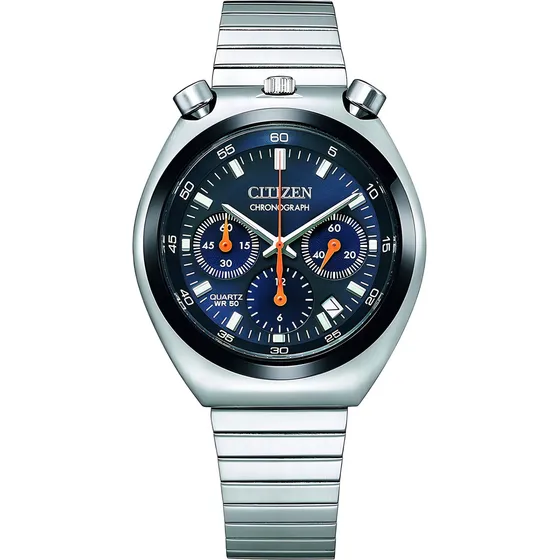 Relógio Citizen Bullhead Tsuno Panda An3660-81l / Tz31829f Cor da correia Prateado Cor do bisel Preto Cor do fundo Azul