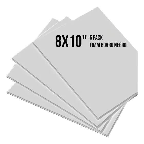 Foam Board Blanco 5 Pack 8x10 Pulgadas Ideal Para Fotógrafos