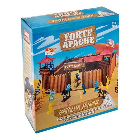 Brinquedo Forte Apache Batalha Junior Gulliver
