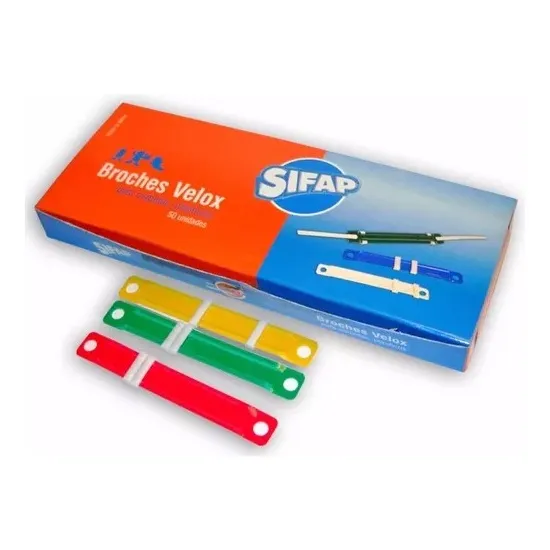 Broches Nepaco Plástico Sifap X 5 Cajas De 50 Unidades C/u