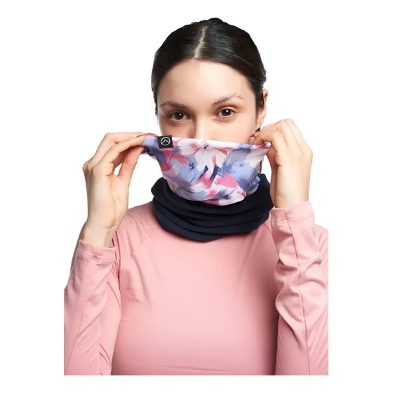 Cuello Multifunción Salpa Micropolar Running Bici Trek Ski Color Azul Negro/dalia Diseño De La Tela Dalia Talle Unico