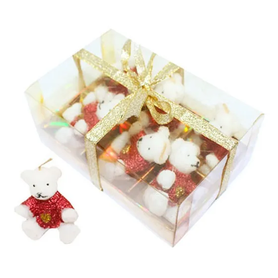 Juego De Velas Figura Oso, 6 Piezas