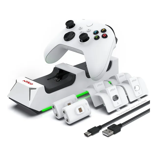 Cargador Dual Controles Xbox One Series X / S + 2 Baterias 