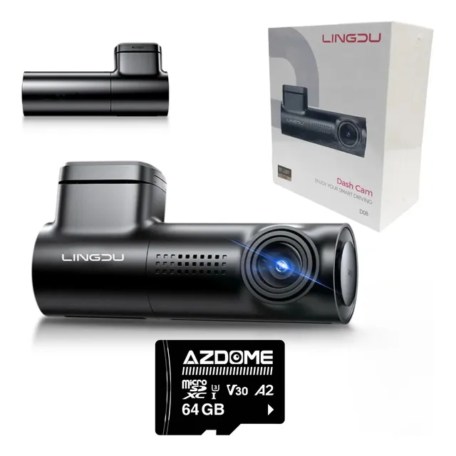 Camara Para Auto Smart Wifi 1296p Dvr Seguridad+memoria 64gb