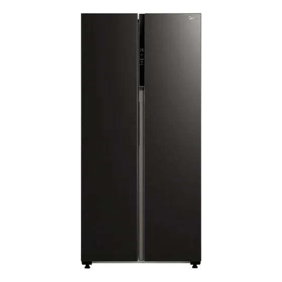 Heladera con freezer inverter Midea MDRS619GFR28 color negro con capacidad de 482L 220V