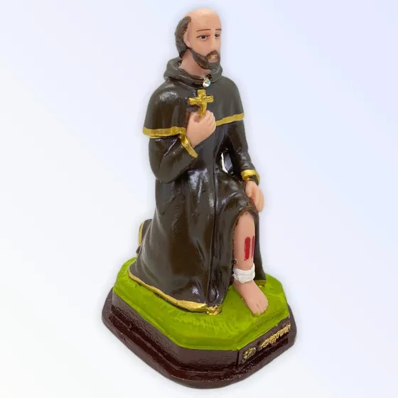 Escultura Imagem São Peregrino 15 Cm Resina 