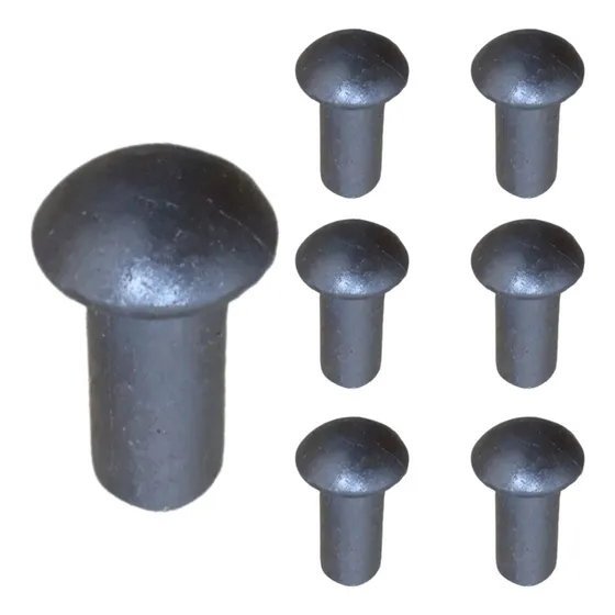 Rebite Rebater Maciço 3/8 X 1/2  Ferro Cabeça Redonda - 1kg