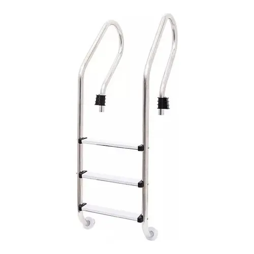 Escalera De Acero Inoxidable De 3 Pasos. Marca Pool System
