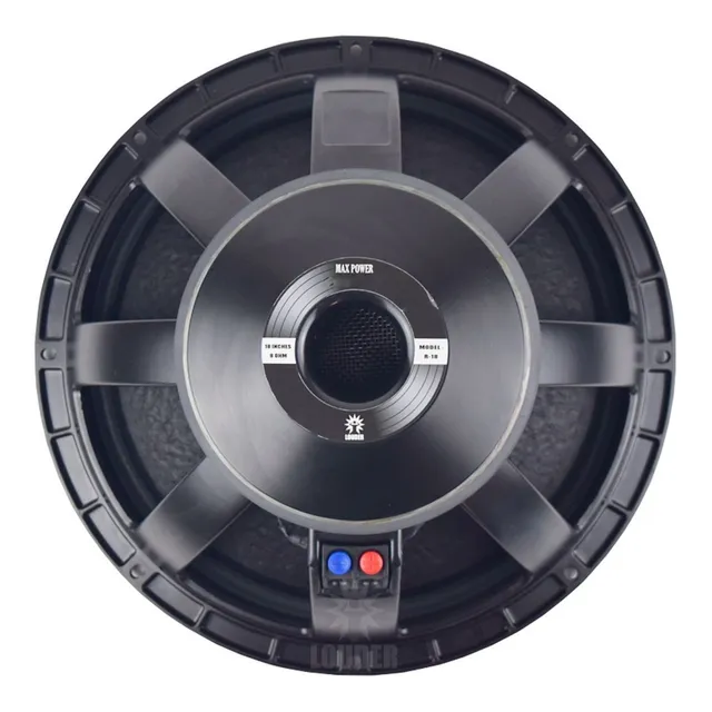 Bocina 18 Pulgadas Profesional Para Bajos Woofer Grave Color Negro Louder R18