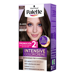 2 Pzs Palette Tinte Permanente Dama Color Creme 6-460 Chocol 2 Pzs Palette Tinte Permanente Dama Color Creme 6-460 Chocol
