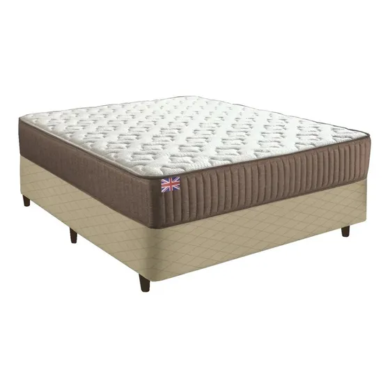 Sommier Somier Colchón 2 Plazas Ortopedico 150k Dormitorio Color Negro