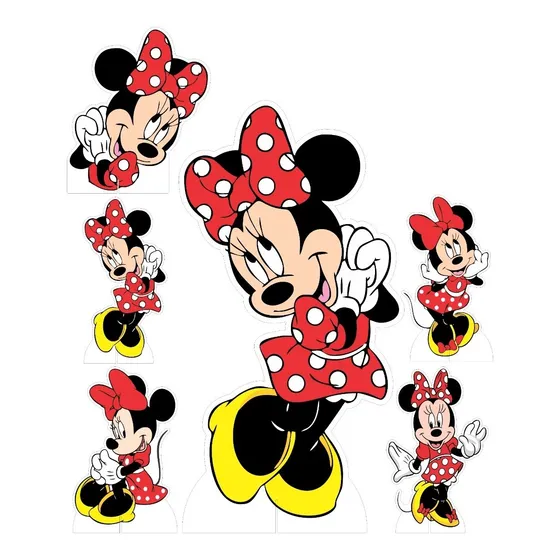 Mini Kit Display Festa Infantil Minnie Vermelha