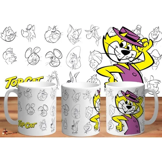 Taza De Ceramica Hanna Barbera Don Gato