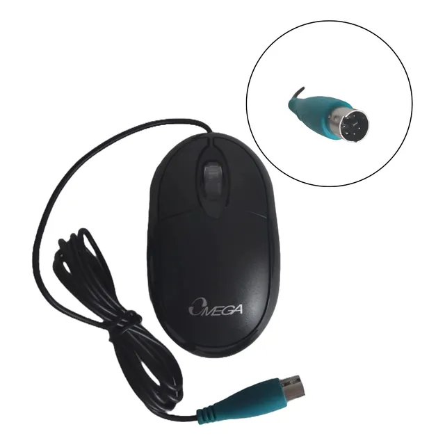 Mouse Omega 27pc42bk Ps2 Mini Alambrico 3d Optical