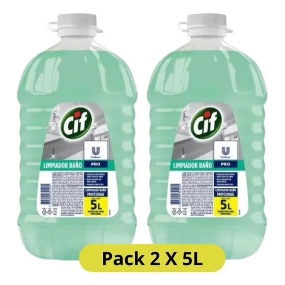 Cif Limpiador Baño Profesional 5l X 2 Unidades