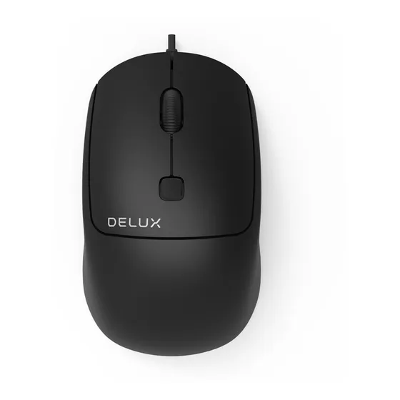 Mouse Óptico Usb Delux M320bu 4 Botones 2400dpi Pc Laptop