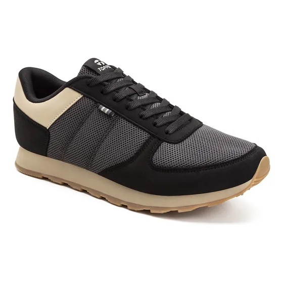 Zapatilla Topper T.350 Mesh Negro / Magnet / Beige Humus