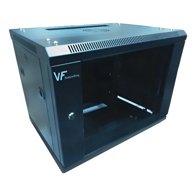 Rack -vf- 9u Fijo 600x450 Negro + Pdu 6 Tomas + Tornillos