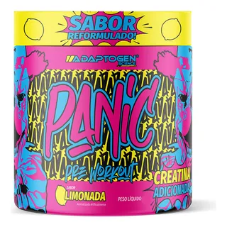 Panic Pré Treino Com Creatina - Limonada - 150g - Adaptogen Panic Pré Treino Com Creatina - Limonada - 150g - Adaptogen