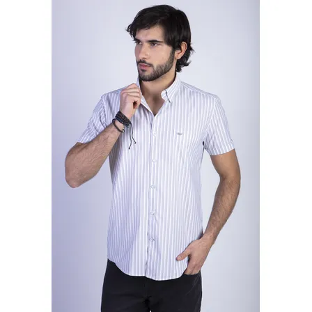 Camisa Listada Lancaster F Beige Ferouch Ss24