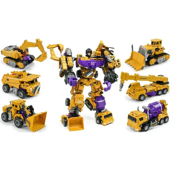 Transformers Devastator 6x1 Boneco Decepticon G1 Yellow