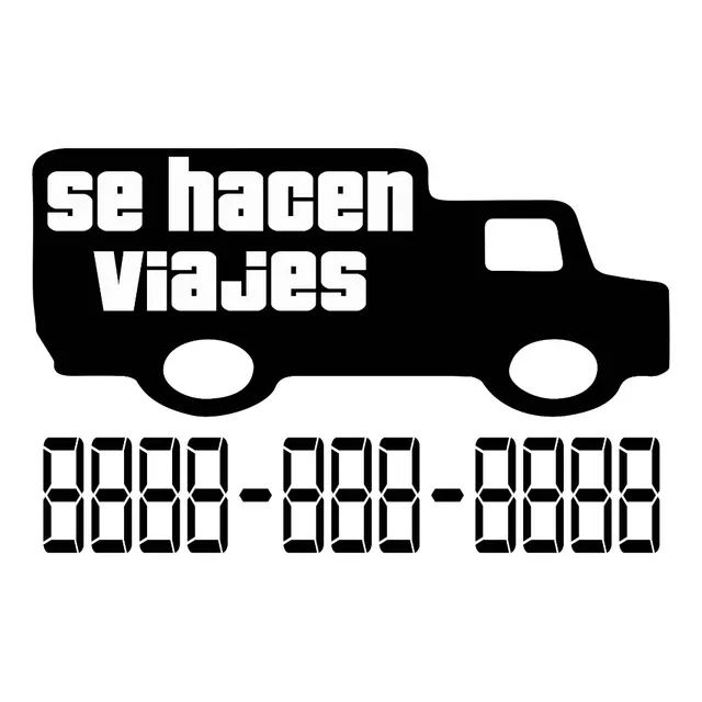 Se Hacen Viajes Y Mudanzas Calcomanias, Etiquetas, Sticker