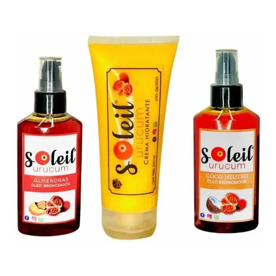 Pack 2 Óleos Bronceador & Crema Hidratante Con Urucum | Cuotas sin interés