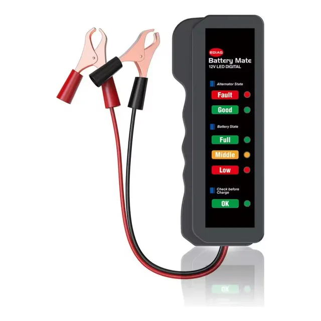 Probador Tester De Bateria Y Alternador Carro Moto 12v