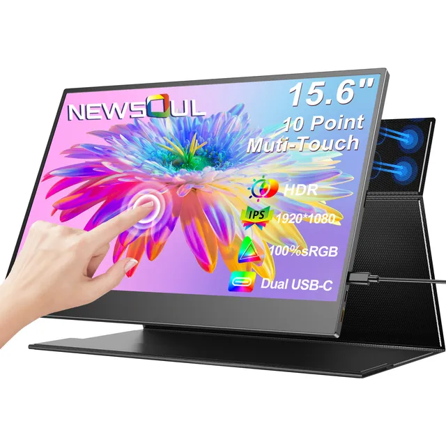 Monitor Portátil Gamer De 15.6 Pantalla Táctil Para Laptop