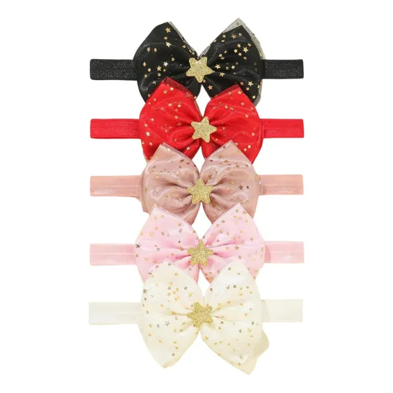 Diadema Decorativa Con Lazo De Malla Para Bébe
