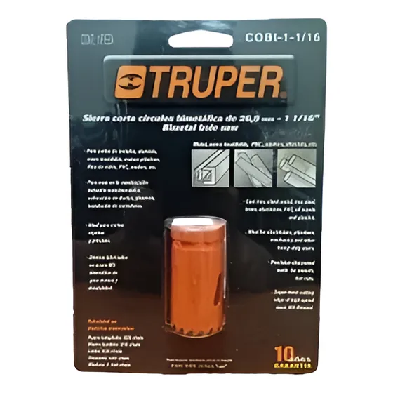 Sierra Copa Círculos Bimetálica1 1/6(puLG)truper Cobi-1-1/16