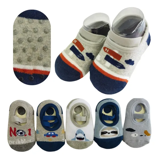 Kit 6 Pares De Meia Sapatinha P/menino De 0 Á 2 Anos Inverno