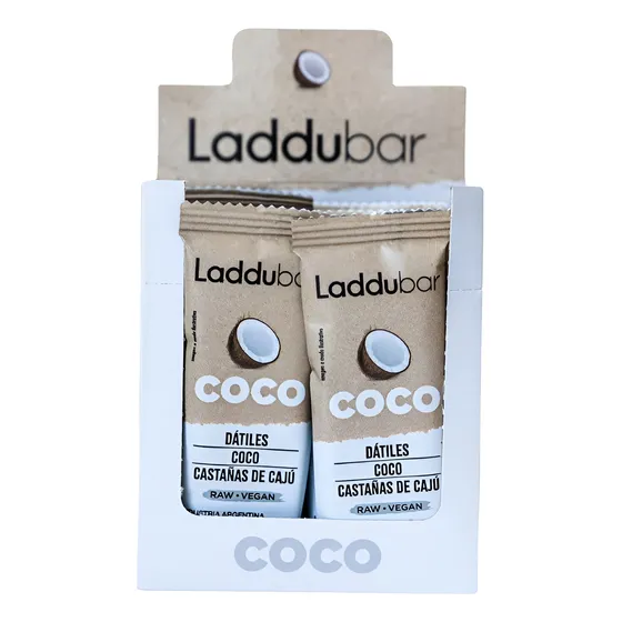 Barras Coco De Dátiles, Coco Y Caju Laddubar 30 G Por 12 U