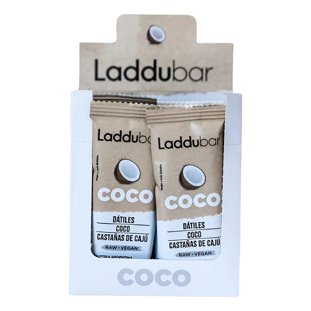 Barras Coco De Dátiles, Coco Y Caju Laddubar 30 G Por 12 U