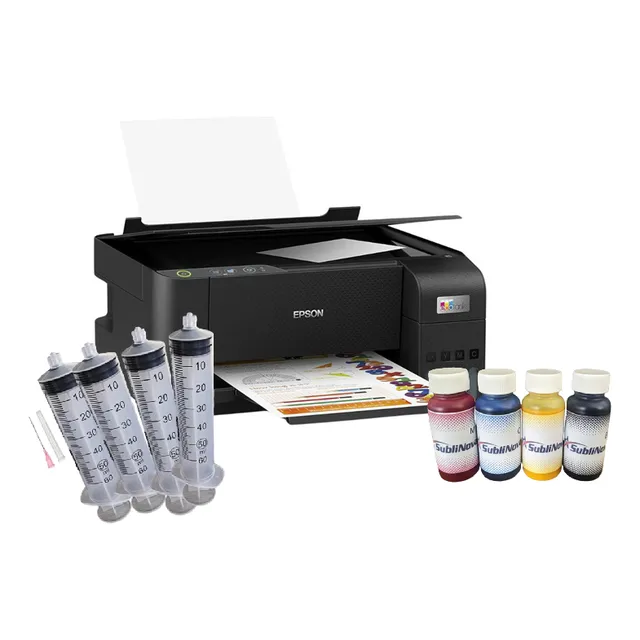 Impresora L1250 Ecotank Para Sublimar C/ Tinta Y Jeringas