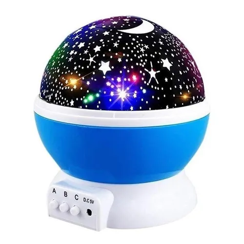 Lampara Rotatoria Proyector Cielo Estrellas Noche Dormir Luz
