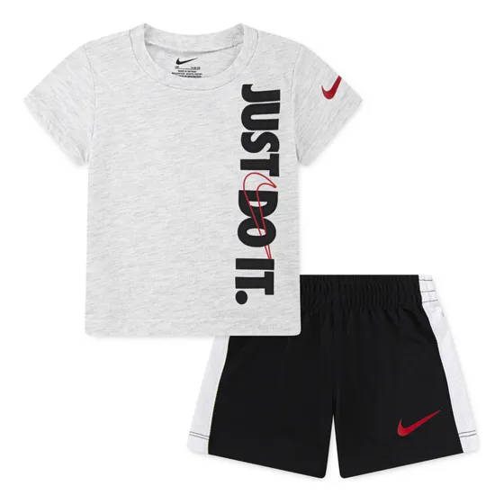 Conjunto Nike Jdi Top And Short Set Infantes-gris/negro