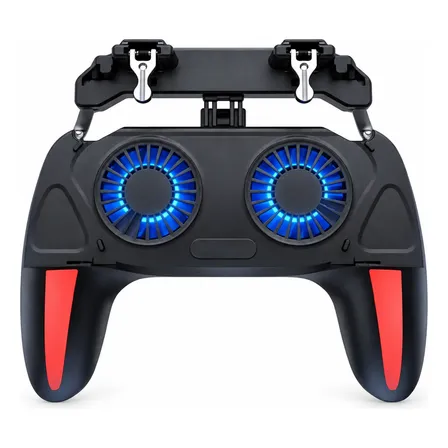 Gamepad Para Celular Con Doble Ventilador Gamer Negro