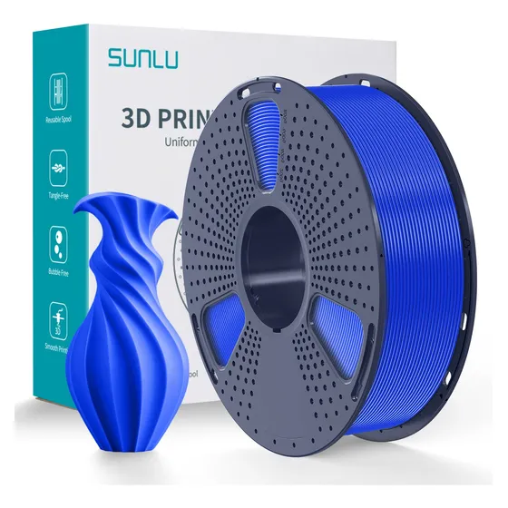 Filamento Pla Sunlu Para Impresora 3d De 1.75 Mm Y 1 Kg Color Azul