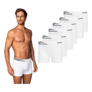 Kit 6 Cuecas Box Boxer Lupo Sem Costura Basic Microfibra 436 Kit 6 Cuecas Box Boxer Lupo Sem Costura Basic Microfibra 436