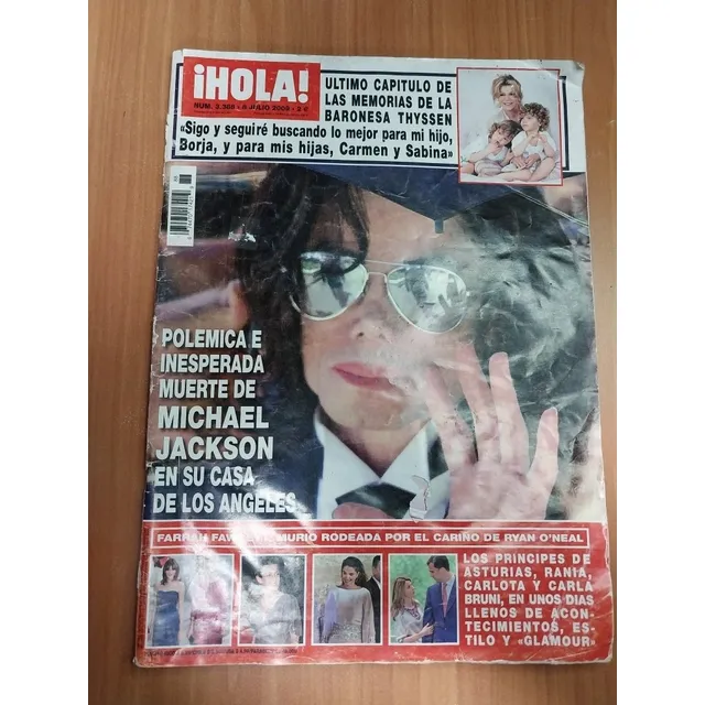 Revista Hola Muerte Michael Jackson #3388 Julio 2009 Pop