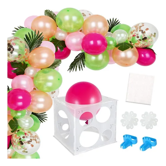 11 Hoyos Calibrador De Globo Corte Lásery 2 Atadores Globos