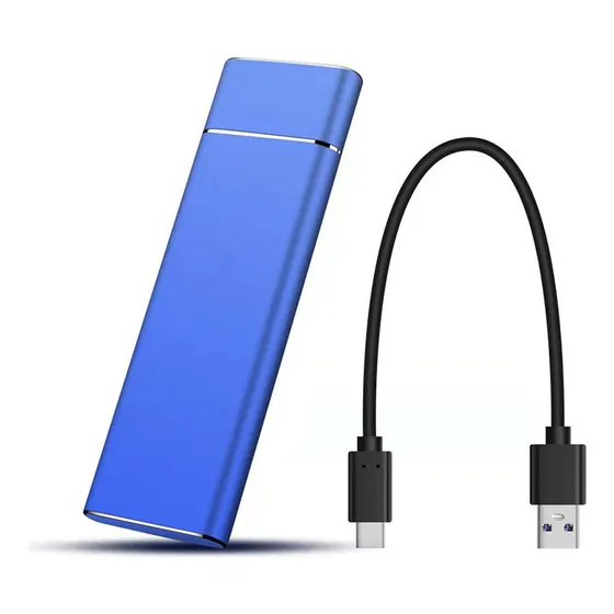 Disco Rígido Externo U Hd Barato 119tb Mini Portátil Jixiuntong Expansion Novo Azul